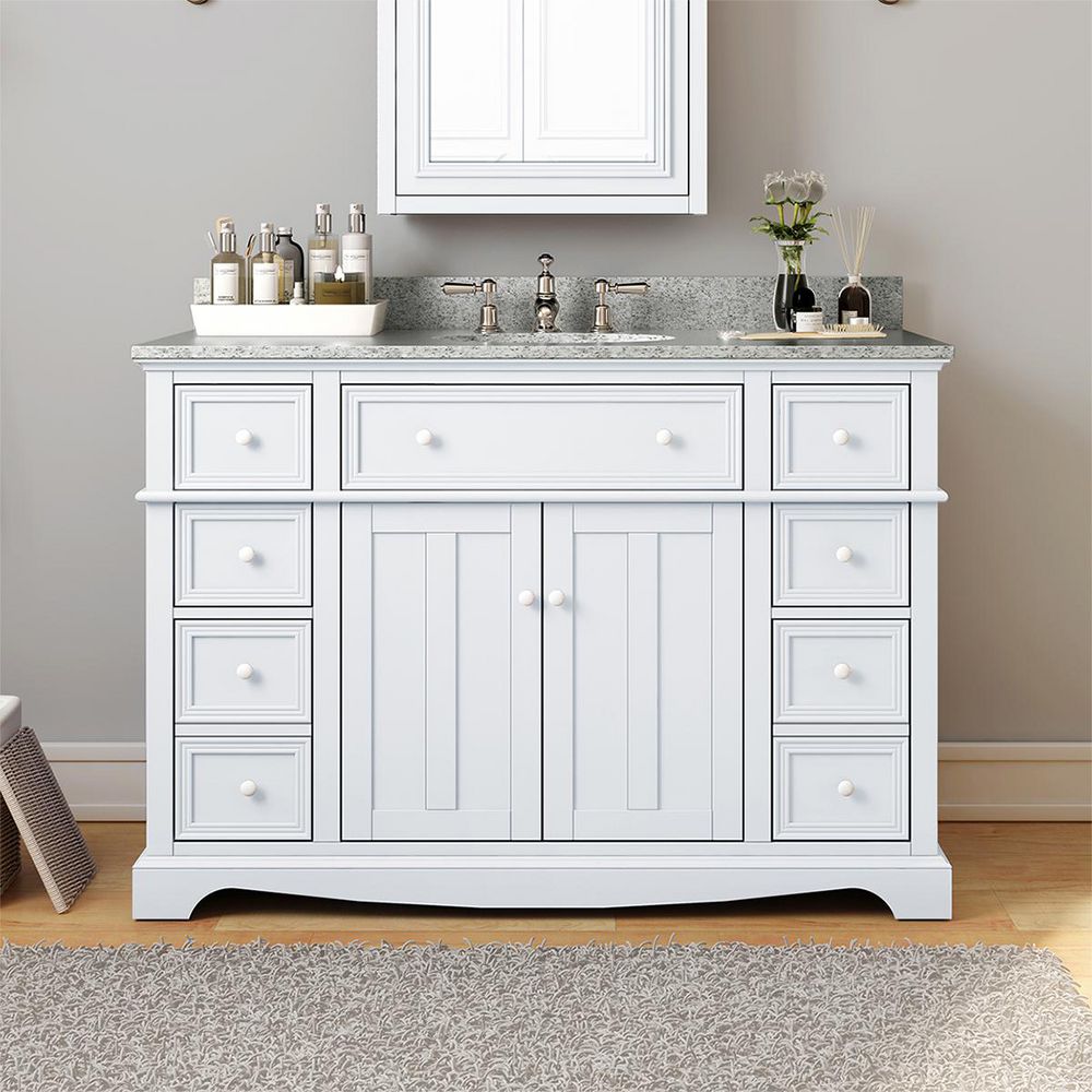 Home Decorators Collection Fremont 49 in. Single Sink White Bath