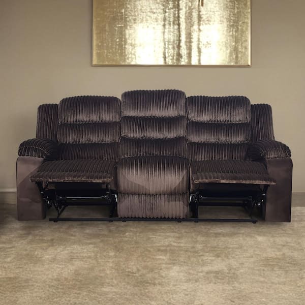 New Classic Furniture Willow Brown 86.0 In. Pillow Top Arm Polyester Rectangle Sofa in. Brown