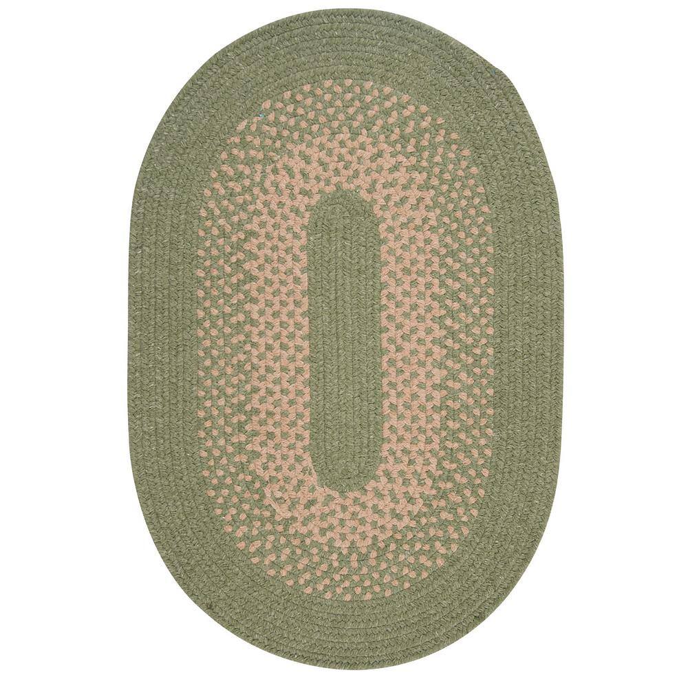 Colonial Mills Jackson Palm 2 ft. x 10 ft. Wool Blend Oval Braided Runner Area Rug -  JK60R024X120