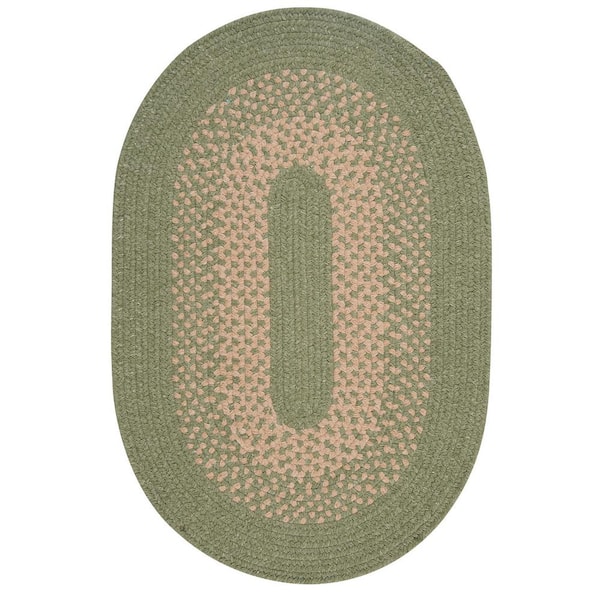 Home Decorators Collection Portland Palm 2 ft. x 4 ft. Braided Oval Area Rug