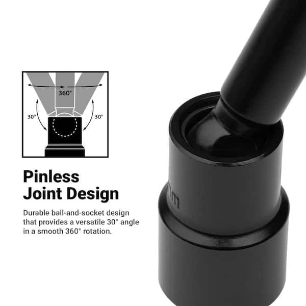 Capri Tools 3/8 in. Drive Metric 6-Point Pinless Universal Long