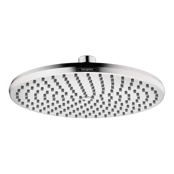 Hansgrohe Locarno 1-Spray Patterns 2.5 GPM 10 in. ceiling or wall Fixed Shower Head in Chrome