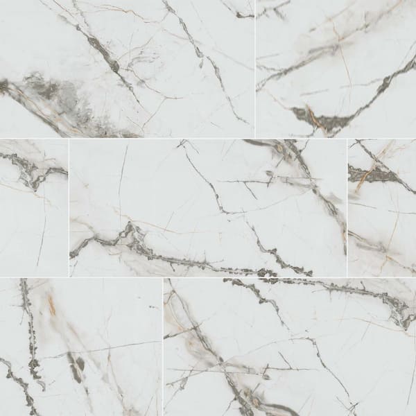 MSI Avalon 12 in. x 24 in. Matte Porcelain Stone Look Floor and Wall Tile (2 sq. ft./Each)
