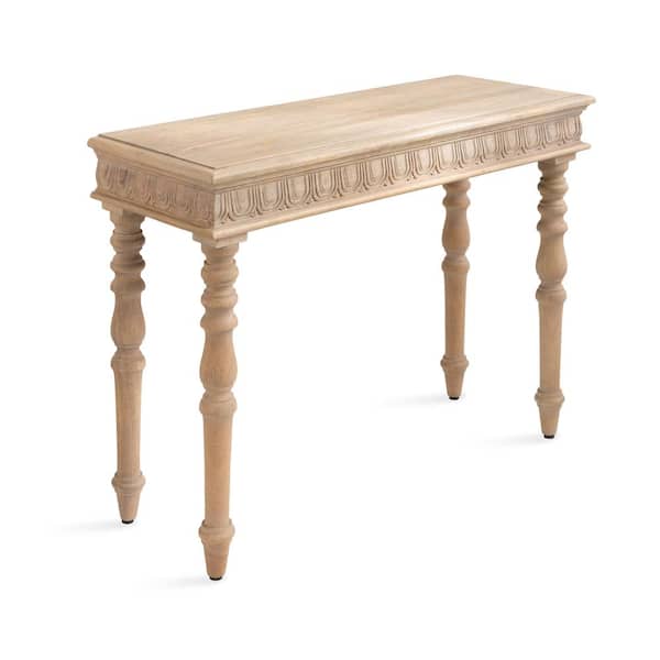 Kate and Laurel Patresa 36 in. Brown Rectangle Solid Wood Console Table