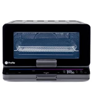 Profile 1,800 W No Preheat Black Toaster Oven with 11-functions incl Air Fry, Bake, Broil, and pizza, WiFi connected