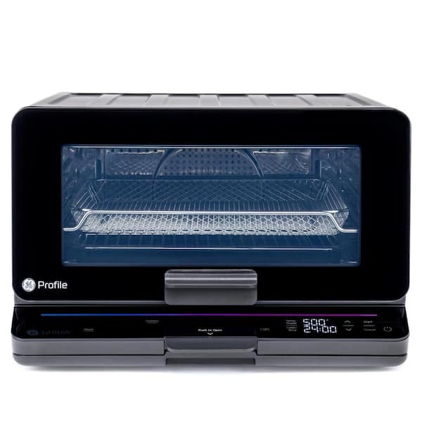 GE Profile 1,800 W No Preheat Black Toaster Oven with 11-functions incl Air Fry, Bake, Broil, and pizza, WiFi connected