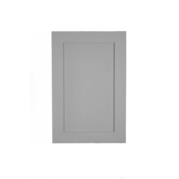 WG Wood Products 15.5 in. W x 43.5 in. H Fieldstone Shaker Style Frameless Primed Gray Recessed Medicine Cabinet without Mirror