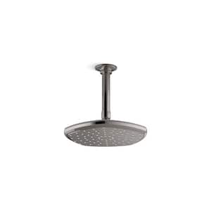 Occasion 1-Spray Patterns 2.5 GPM 8 in. Wall Mount Rainhead Fixed Shower Head in Vibrant Titanium