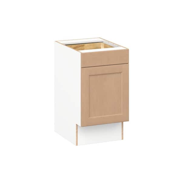 Lakewood 18 in. W x 24.5 in. D x 32.5 in. H Assembled Shaker ADA Base Kitchen Cabinet in Sugar Cookie with Drawer