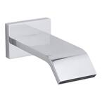 Loure Wall-Mount Bath Spout in Polished Chrome
