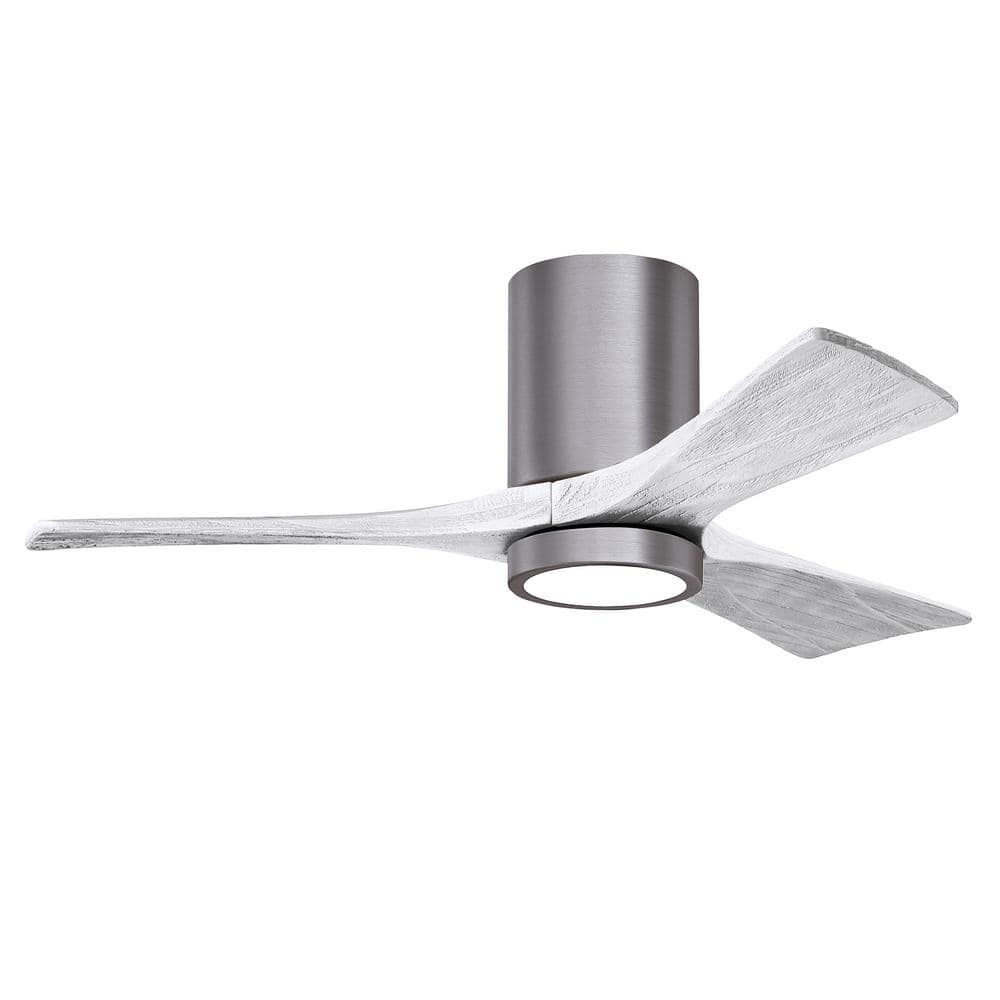 Matthews Fan Company Irene-3HLK 42 in. Integrated LED Indoor/Outdoor Pewter Ceiling Fan with Remote and Wall Control Included -  IR3HLK-BP-MWH-4