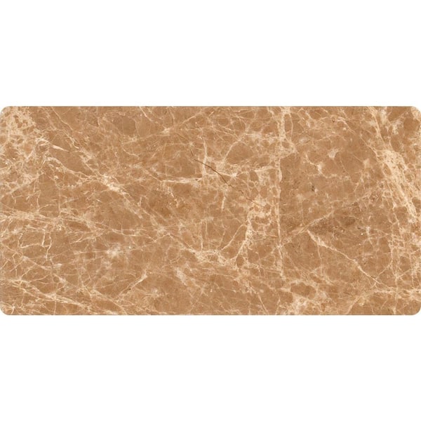 MSI Emperador Light 3 in. x 6 in. Polished Marble Floor and Wall Tile (1 sq. ft. / case)