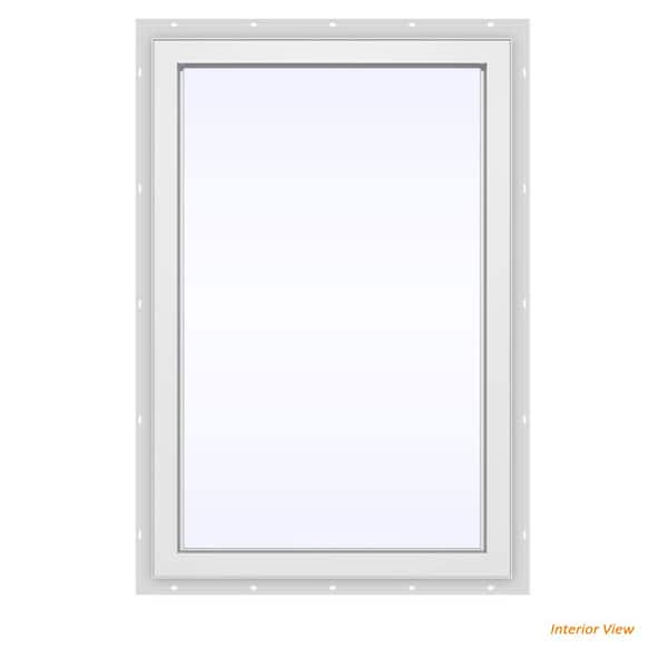 23.5 in. x 35.5 in. V-4500 Series White Vinyl Picture Window w/ Low-E 366 Glass