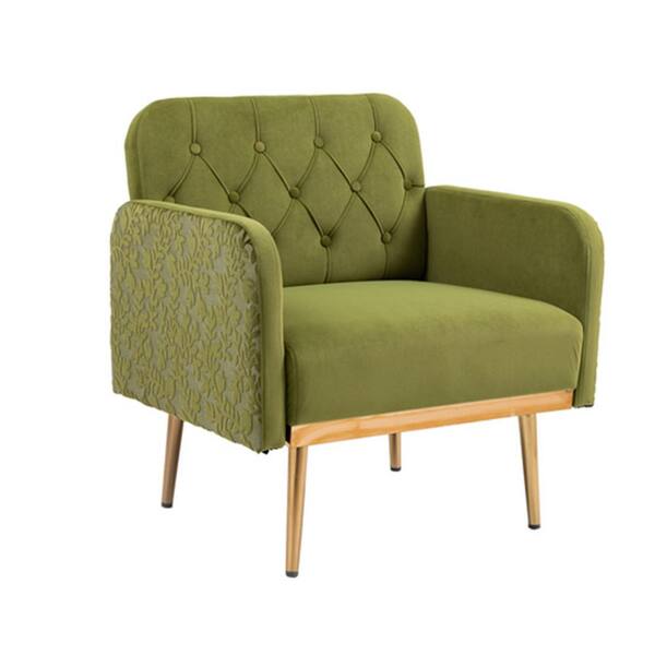 Donason Green Velvet Accent Chair