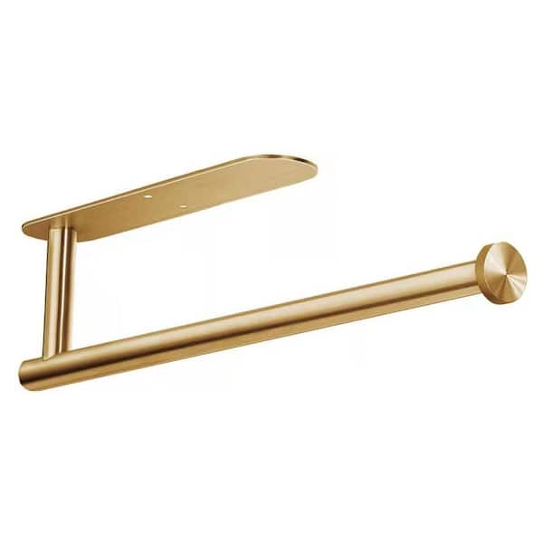 Stainless Steel Paper Towels Rolls Holders for Kitchen Available in Adhesive and Screws in Gold