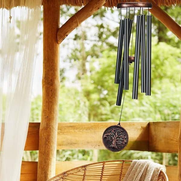 32 in. Aluminum Tree of Life Wind Chime for Outside HPFKYS56M4