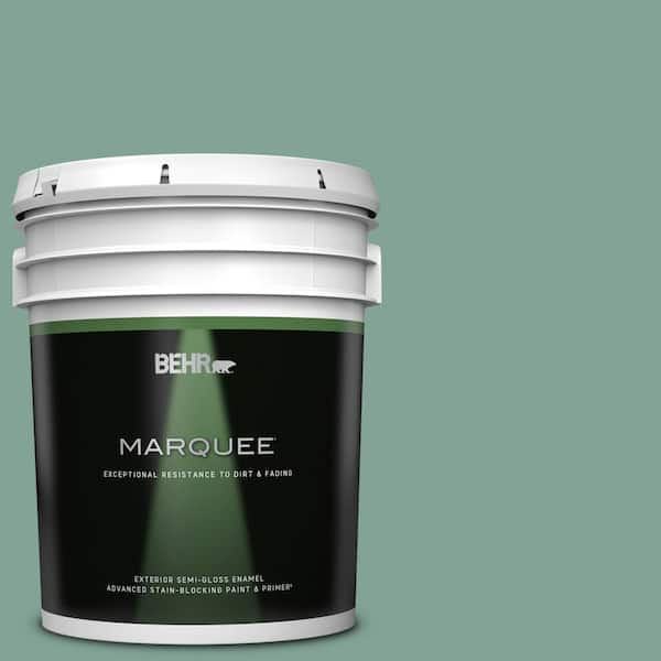 BEHR MARQUEE 5 gal. 470F 4 Aspen Aura Semi Gloss Enamel Exterior