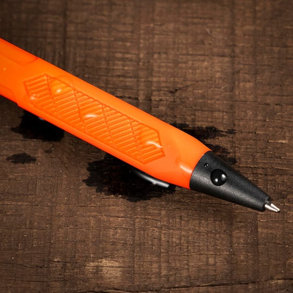 Rite in the Rain Weatherproof Durable Orange Clicker Pen-Black Ink