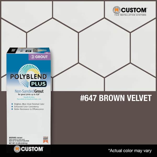 Polyblend Plus #647 Brown Velvet 10 lb. Unsanded Grout
