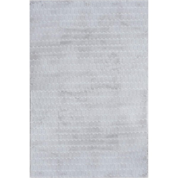 nuLOOM Nia Machine Washable Silver 8 ft. x 10 ft. Solid Area Rug