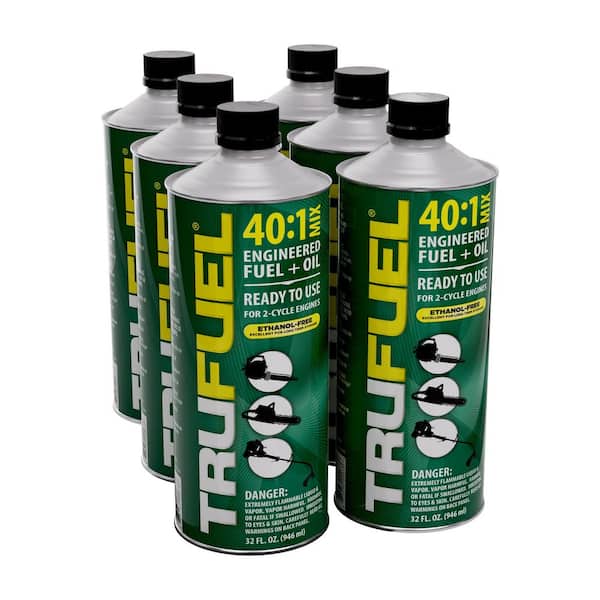 2-Cycle 40:1 Pre-Mixed Fuel and Oil 32 oz. (6-Pack)