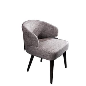 Valerie Grey Fabric Cushioned Arm Chair