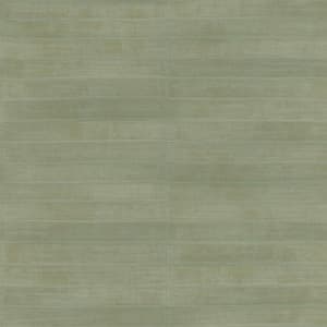 Dermot Light Green Horizontal Stripe Vinyl Non-pasted Textured Wallpaper