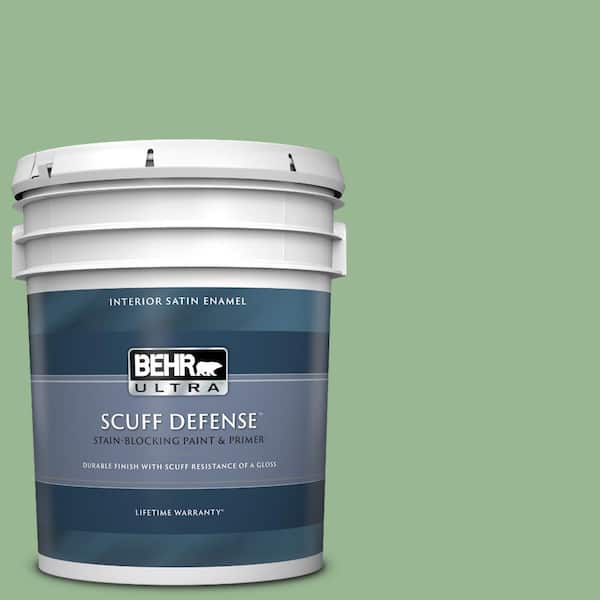 BEHR ULTRA 5 gal. #M400-4 Brookview Extra Durable Satin Enamel Interior Paint & Primer
