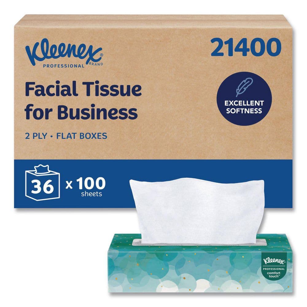 Kleenex 2-Ply White Pop-Up Box Facial Tissue (100 per Box, 36