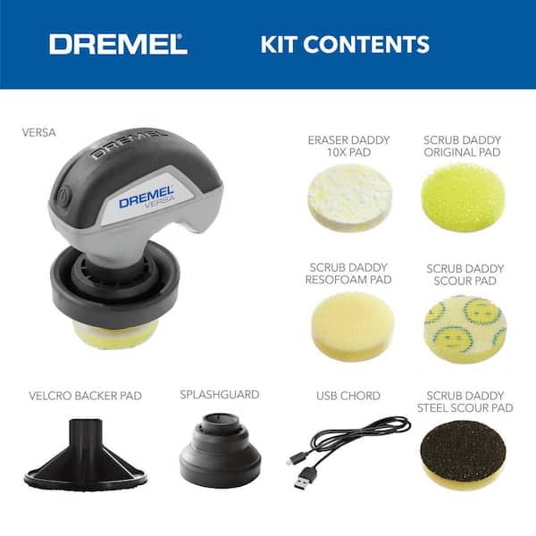 Dremel Versa Power Scrubber Accessory Mega Kit PC501 - The Home Depot