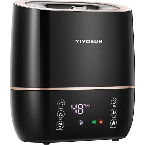VIVOSUN 1.32 Gal. 2-in-1 Warm and Cool Mist Ultrasonic Tabletop Humidifier with Essential Oil Tray for 220 sq. ft.