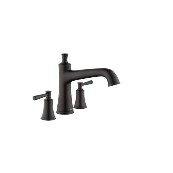 Hansgrohe Joleena 2-Handle Deck Mount Roman Tub Faucet in Matte Black