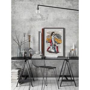 30 in. H x 20 in. W "Red Boots in NY" by Parvez Taj Framed Wall Art
