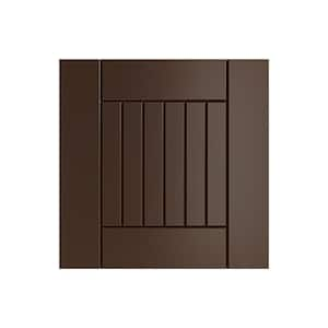 Daytona 13 in. W x 0.75 in. D x 13 in. H Brown Cabinet Door Sample Dock Brown Matte