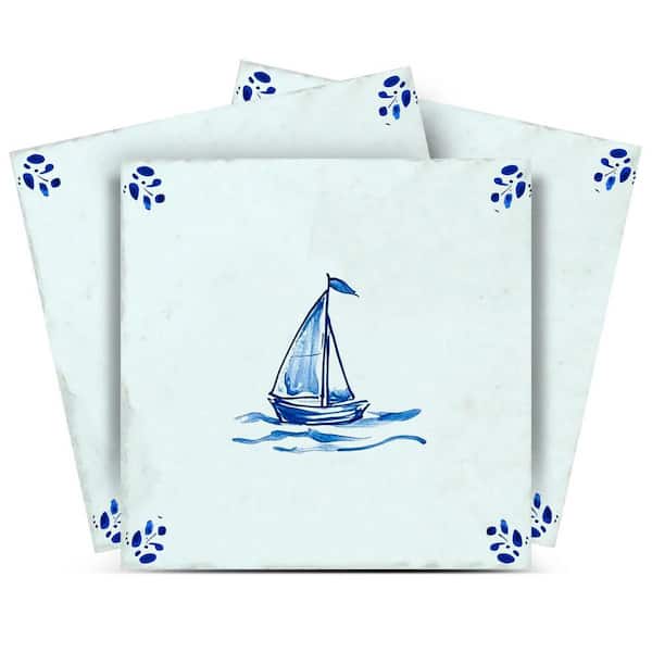 MI ALMA Blue D60 5 in. x 5 in. Vinyl Peel and Stick Tile (24-Tiles, 4.17 sq. ft./Pack)