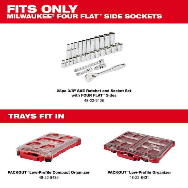 SAE PACKOUT Tray for 3/8 in. Ratchet and Socket Accessory Kit