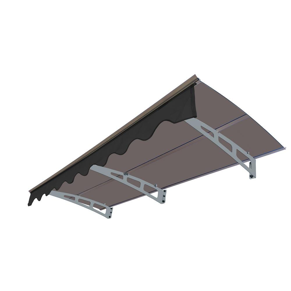 79 in. W x 34 in. D UPF80 plus Outdoor Door Window Awning with Removable Va