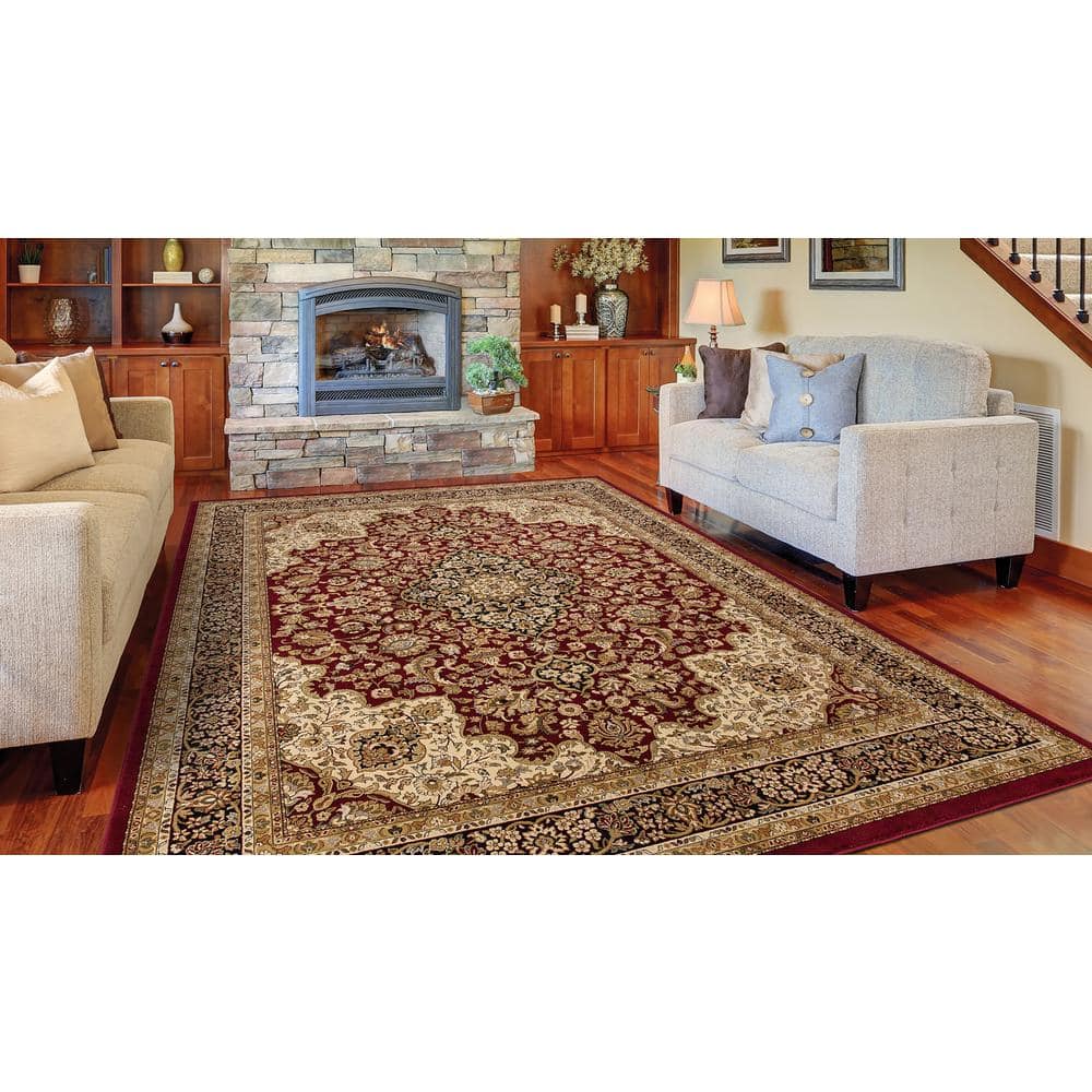 Silk Road Red 7 ft. x 10 ft. Medallion Area Rug price history on PriceWatchPro