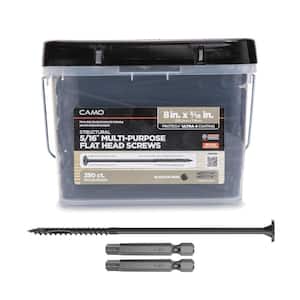 5/16 in. x 8 in. Star Drive Flat Head Multi-Purpose Structural Wood Screw - PROTECH Ultra 4 Exterior Coated (250-Pack)