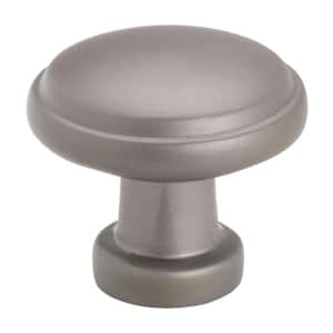 1-1/8 in. Graphite Finish Round Ring Classic Cabinet Knob (10-Pack)