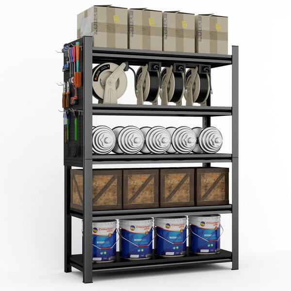 Huluwat 5-Tire Heavy Duty Steel Adjustable Garage Storage Shelving
