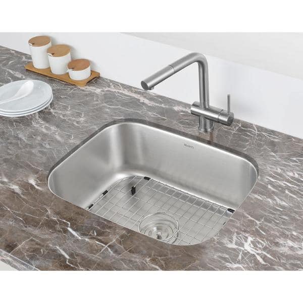 Ruvati 23" Stainless Steel Undermount Kitchen Sink with Grid