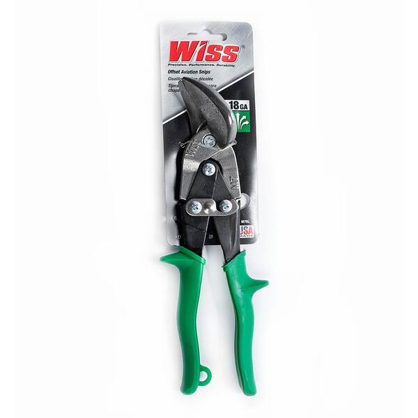 Left-Cut And Right Cut Right Angle Aviation Snips 2-Piece 9 In