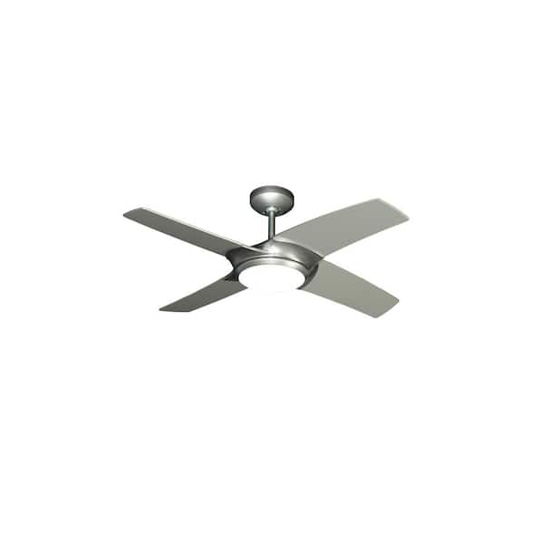 TroposAir 42 Starfire 42 in. Brushed Nickel Ceiling Fan with LED Light