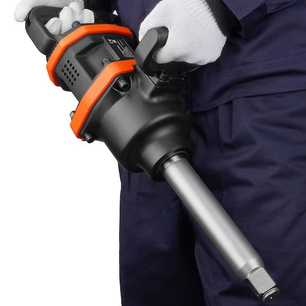 1 In. Air Impact Wrench, Up to 3160ft.-lbs. High Reverse Torque Output 1 in. Pneumatic Impact Gun for Heavy Duty Repairs