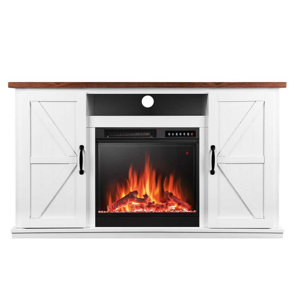 48-Inch TV Stand with Infrared Freestanding Electric Fireplace in Walnut price history on PriceWatchPro