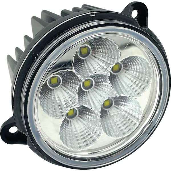 TIGERLIGHTS 12-Volt LED Small Round Headlight For John Deere 6105M Flood  Off-Road Light TL8630 - The Home Depot