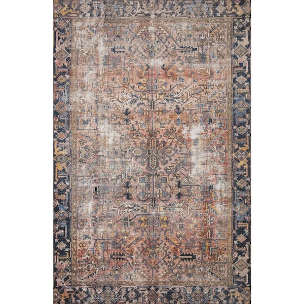 Chris Love Julia Jules Terracotta / Multi 9 ft. 6 in. x 14 ft. Traditional Area Rug
