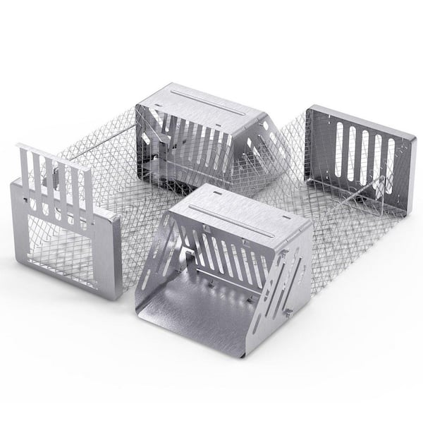 Automatic Continuous Rat Trap Single Door Mouse Cage Humane Live Animal Trap Cage for Small Rodents Mice Voles