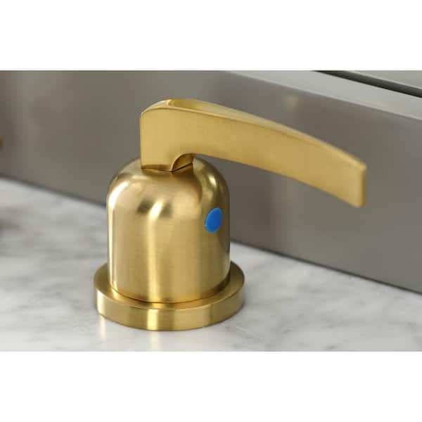 Centurion 8 in. Widespread 2-Handle Bathroom Faucet in Brushed Brass